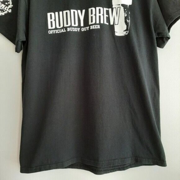 BUDDY BREW Buddy Guy Beer T-shirt Men's Sz L Flawed - Picture 4 of 12